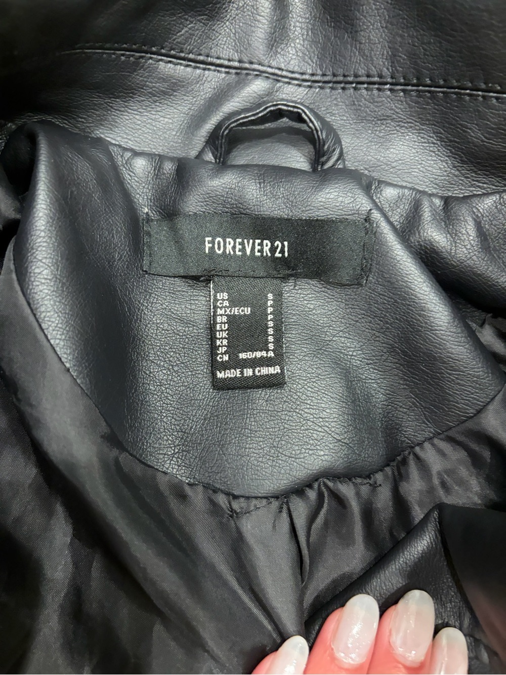 Forever 21 Black Faux Leather Jacket - Picture 2 of 2